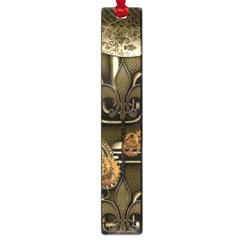 Wonderful Noble Steampunk Design, Clocks And Gears And Butterflies Large Book Marks by FantasyWorld7