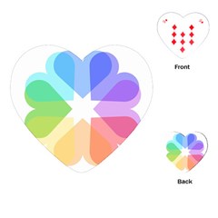 Heart Love Wedding Valentine Day Playing Cards (heart)  by Celenk