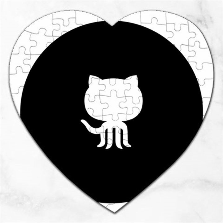 Logo Icon Github Jigsaw Puzzle (Heart)