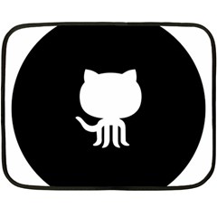 Logo Icon Github Double Sided Fleece Blanket (mini)  by Celenk