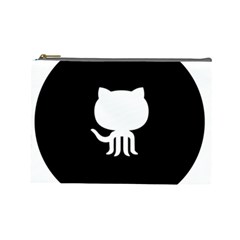 Logo Icon Github Cosmetic Bag (large)  by Celenk