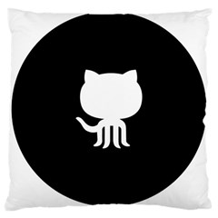 Logo Icon Github Large Cushion Case (one Side) by Celenk