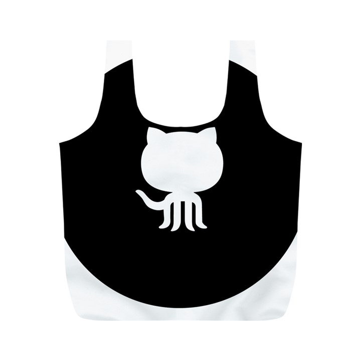 Logo Icon Github Full Print Recycle Bags (M) 