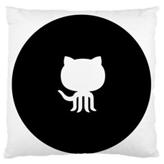 Logo Icon Github Standard Flano Cushion Case (one Side) by Celenk