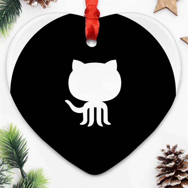 Logo Icon Github Ornament (Heart)