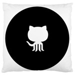 Logo Icon Github Large Flano Cushion Case (One Side) Front