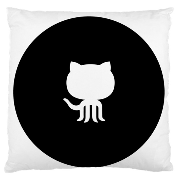 Logo Icon Github Large Flano Cushion Case (One Side)