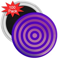 Circle Target Focus Concentric 3  Magnets (100 Pack) by Celenk