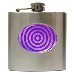 Circle Target Focus Concentric Hip Flask (6 Oz) by Celenk