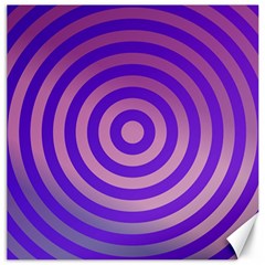 Circle Target Focus Concentric Canvas 12  X 12   by Celenk