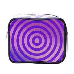 Circle Target Focus Concentric Mini Toiletries Bags by Celenk