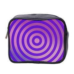 Circle Target Focus Concentric Mini Toiletries Bag 2-side by Celenk