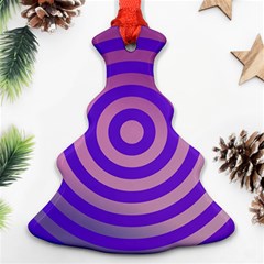 Circle Target Focus Concentric Ornament (christmas Tree)  by Celenk