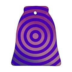 Circle Target Focus Concentric Bell Ornament (two Sides) by Celenk