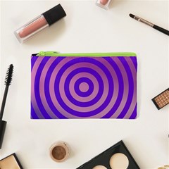 Circle Target Focus Concentric Cosmetic Bag (xs) by Celenk