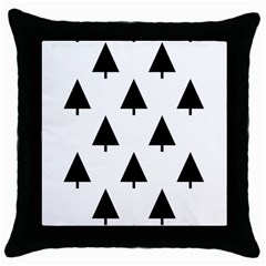 Scrap Background Spruce Christmas Throw Pillow Case (black) by Celenk