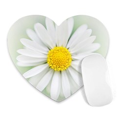 Art Daisy Flower Art Flower Deco Heart Mousepads by Celenk