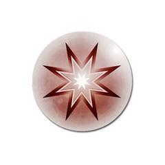 Star Christmas Festival Decoration Magnet 3  (round) by Celenk