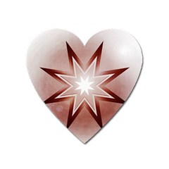 Star Christmas Festival Decoration Heart Magnet by Celenk