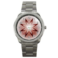 Star Christmas Festival Decoration Sport Metal Watch by Celenk