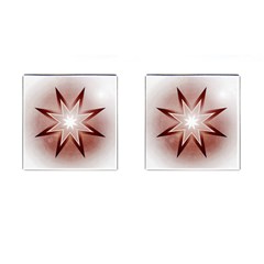 Star Christmas Festival Decoration Cufflinks (square) by Celenk