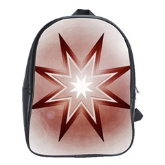 Star Christmas Festival Decoration School Bag (large) by Celenk