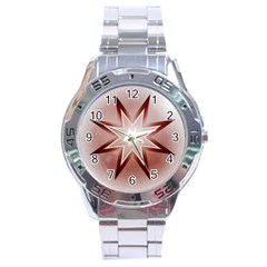 Star Christmas Festival Decoration Stainless Steel Analogue Watch by Celenk