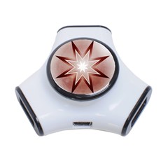 Star Christmas Festival Decoration 3-port Usb Hub