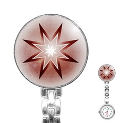 Star Christmas Festival Decoration Stainless Steel Nurses Watch by Celenk