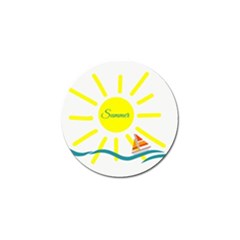 Summer Beach Holiday Holidays Sun Golf Ball Marker by Celenk