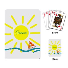 Summer Beach Holiday Holidays Sun Playing Card by Celenk