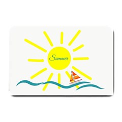 Summer Beach Holiday Holidays Sun Small Doormat  by Celenk