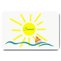 Summer Beach Holiday Holidays Sun Large Doormat  by Celenk