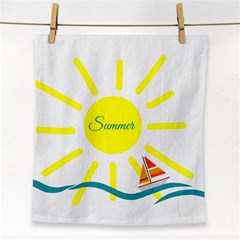 Summer Beach Holiday Holidays Sun Face Towel by Celenk