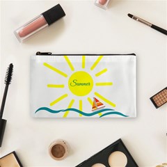 Summer Beach Holiday Holidays Sun Cosmetic Bag (small)  by Celenk