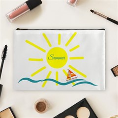 Summer Beach Holiday Holidays Sun Cosmetic Bag (large)  by Celenk