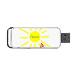 Summer Beach Holiday Holidays Sun Portable Usb Flash (two Sides) by Celenk