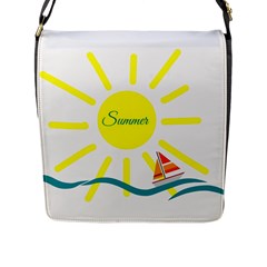 Summer Beach Holiday Holidays Sun Flap Messenger Bag (l)  by Celenk