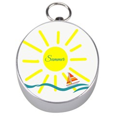 Summer Beach Holiday Holidays Sun Silver Compasses by Celenk