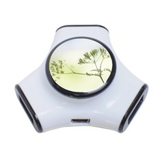 Spring Plant Nature Blue Green 3-port Usb Hub by Celenk