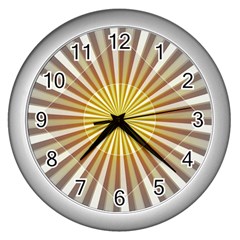 Abstract Art Modern Abstract Wall Clocks (silver) 