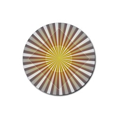 Abstract Art Modern Abstract Rubber Coaster (round)  by Celenk