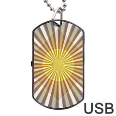 Abstract Art Modern Abstract Dog Tag Usb Flash (one Side) by Celenk