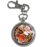 Flower Hostanamone Drawing Plant Key Chain Watches Front