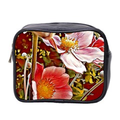 Flower Hostanamone Drawing Plant Mini Toiletries Bag 2-side by Celenk