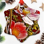 Flower Hostanamone Drawing Plant Ornament (Snowflake) Front