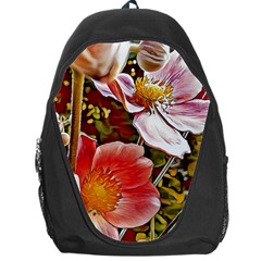 Flower Hostanamone Drawing Plant Backpack Bag by Celenk