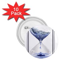 Time Water Movement Drop Of Water 1 75  Buttons (10 Pack) by Celenk