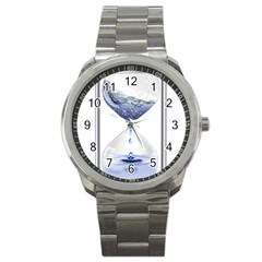 Time Water Movement Drop Of Water Sport Metal Watch by Celenk