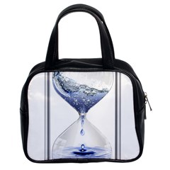 Time Water Movement Drop Of Water Classic Handbags (2 Sides) by Celenk